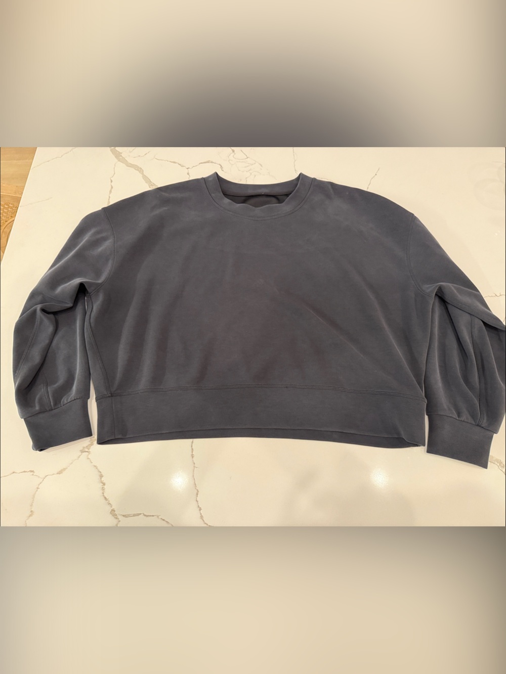 lululemon athletica Women's Crewneck Sweatshirt in Charcoal Gray/Black